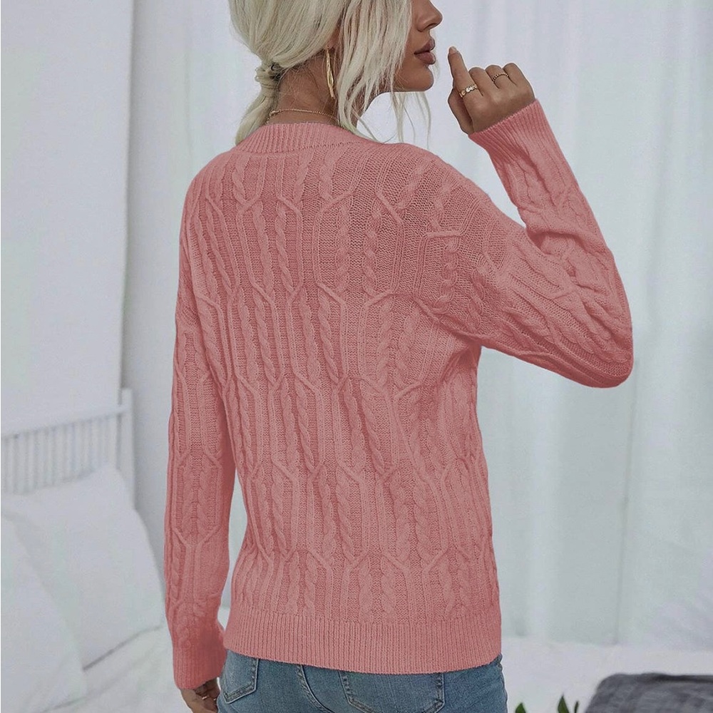 Braided Knit Sweater